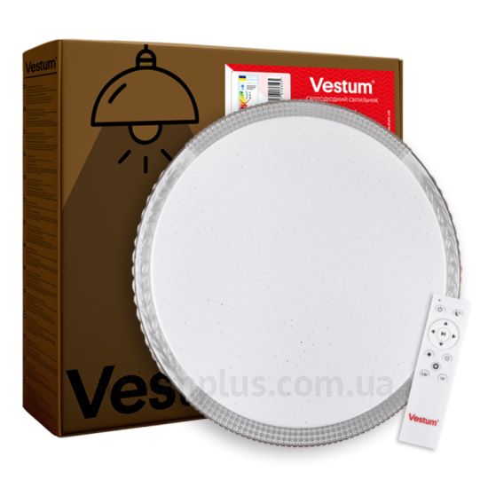 Круглий світильник білого кольору Vestum VS-91035 зображення