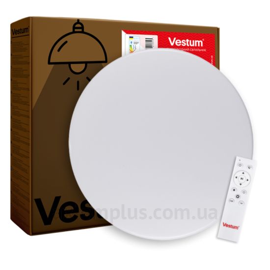 Круглий світильник білого кольору Vestum VS-91044 фото