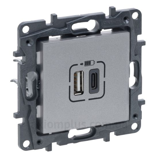 Фото Legrand з серії Niloe Step 863340 алюмінієвого кольору