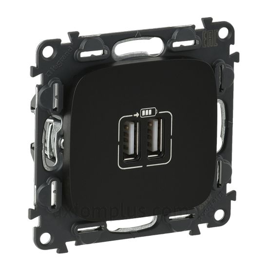 Фото Legrand серії Valena Allure 754998 антрацитового кольору