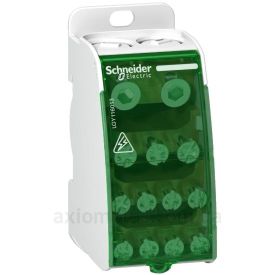 Schneider Electric зеленого кольору (на 13 контактів) (перетин до 25мм²) , I<sub>n</sub>=160А