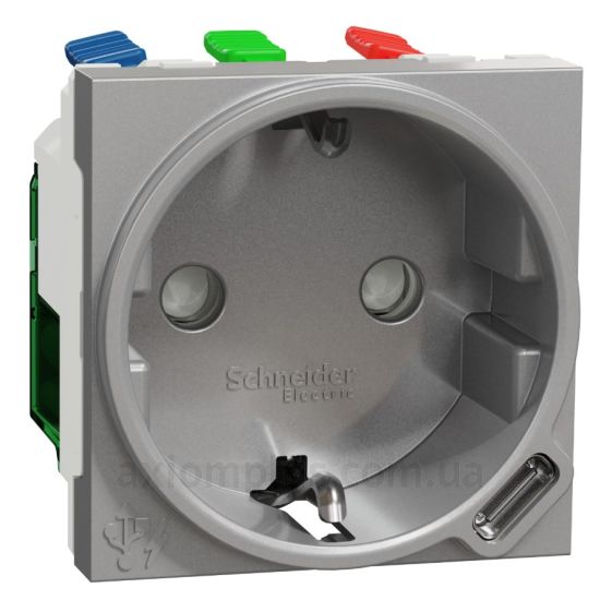 Фото Schneider Electric из серии Unica Pure, Unica Studio, Unica Studio Color, Unica Studio Metal NU301730 цвета алюминий