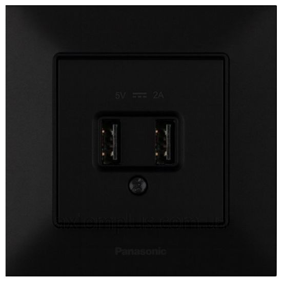 Фото Panasonic серии Arkedia Slim WNTC02312BL-UA1 черного цвета