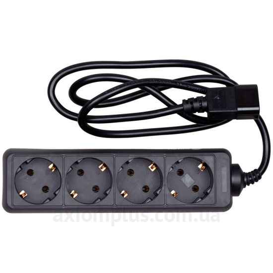 Удлинитель Schrack Technik GENIO до ИБП 4 розетки Schuko 10А 1,1м черный Q7533060-A фото