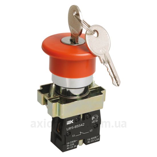Кнопка IEK LAY5-BS142 (BBG50-LAY5-K04) червоного кольору
