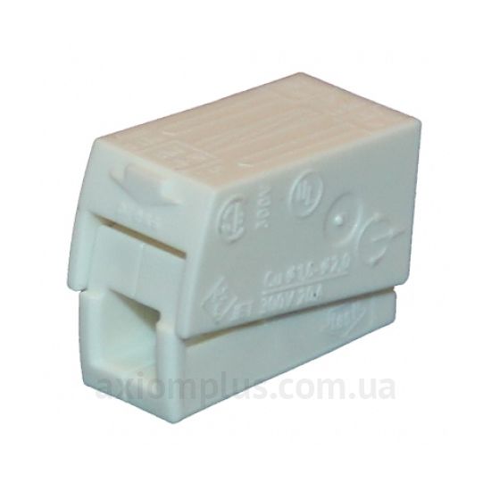 224-122 Wago белого цвета (на 1 контакт) (S <sub>провода</sub> до 2,5мм²) , I<sub>n</sub>=24А