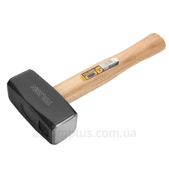 Кувалда чорного кольору з дерев'яною рукояткою Tolsen
