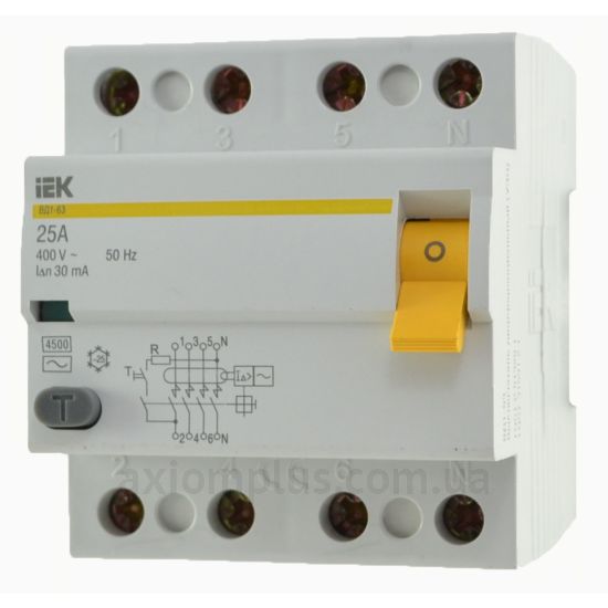 Фото IEK ВД1-63 4Р 25А 30мА (тип А)