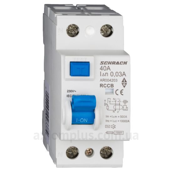 Фото Schrack Technik 10кА/30мА 2P 40А (тип AC)