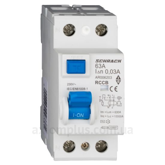 Schrack Technik 10кА/30мА 2P 63А (тип AC) фото