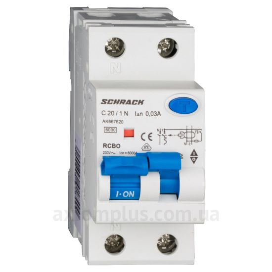 Фото Schrack Technik АВДТ 6кА/30мА 1P+N 20A