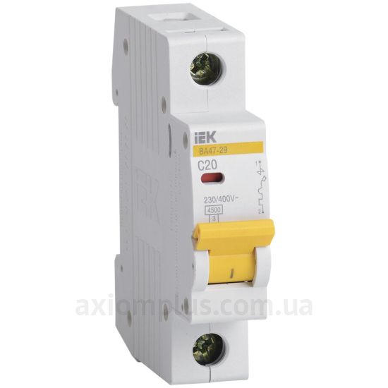 Фото IEK ВА47-29 1P C 20A (MVA20-1-020-C)