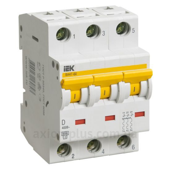Фото IEK ВА 47-60 3Р D 25А (MVA41-3-025-D)