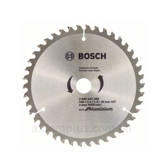 Зображення диска для дискової пилки Bosch ECO WO 2608644373 160мм×20мм 24Т