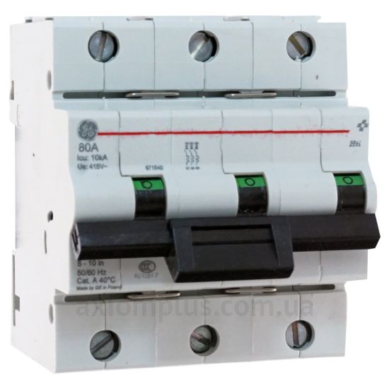 Изображение General Electric Hti 103 3P 80A D 7,5kA (671564)
