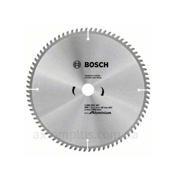 Изображение циркулярного диска Bosch ECO ALU/Multi 2608644397 305мм×30мм 80Т