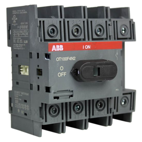 Модульний рубильник 4P вимикач навантаження 0-1 на 100А ABB 1SCA105018R1001