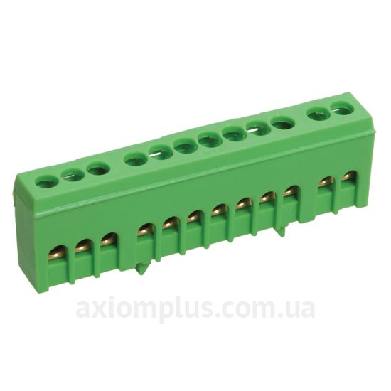 Зображення шина (PE) IEK ШНІ-6х9-12-К-З YNN10-69-12KD-K06 100А (12 контактів) (зелений колір)