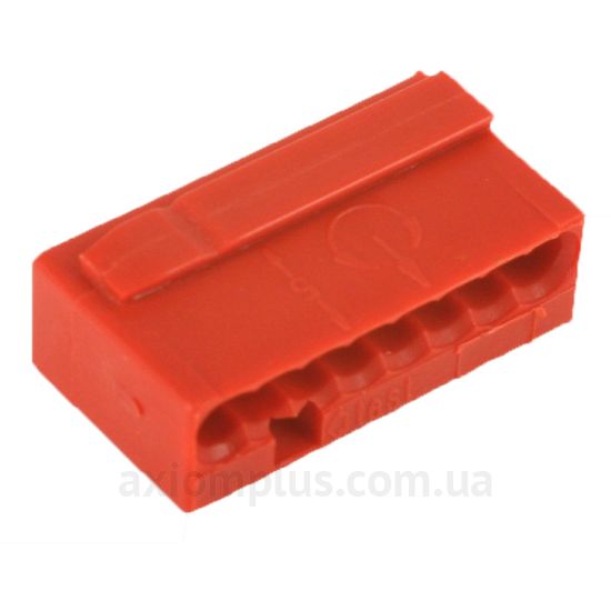 243-808 Wago червоного кольору (на 8 контактів) (S <sub>кабелю</sub> до 0,75мм²) , I<sub>n</sub>=6А