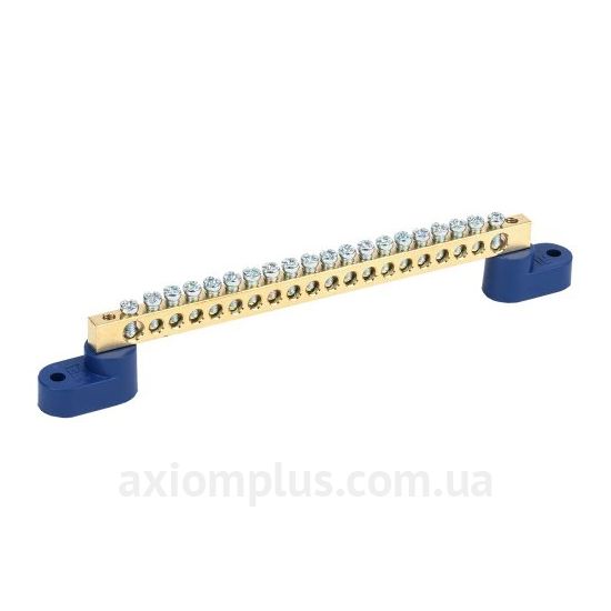 Зображення шина (N) IEK ШНІ-6х9-20-У2-C YNN10-69-20C2-K07 100А (20 контактів) (синій колір)