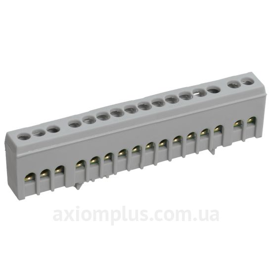 Шина (L) фазная IEK ШНИ-6х9-16-К-Ср YNN10-69-16KD-K02 100А (16 контактов) (серый цвет) фото