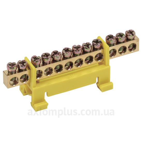 Шина (PE) IEK ШНИ-6х9-12-С-Ж YNN10-69-12P-K05 100А (12 контактов) (желтый цвет) фото