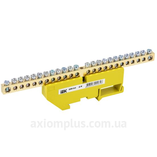 Фото шина (PE) IEK ШНІ-8х12-24-Д-Ж YNN10-812-24D-K05 125А (24 контакта) (жовтий колір)