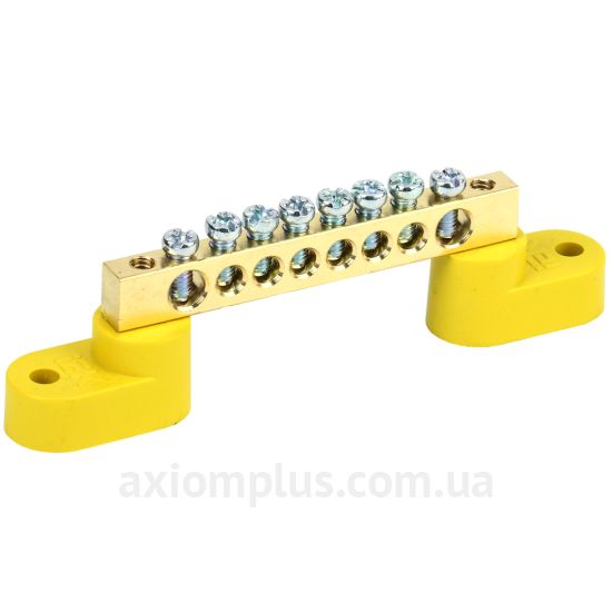 Шина (PE) IEK ШНИ-6х9-8-У2-Ж YNN10-69-8C2-K05 100А (8 контактов) (желтый цвет) фото
