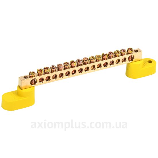 Шина (PE) IEK ШНИ-6х9-16-У2-Ж YNN10-69-16C2-K05 100А (16 контактов) (желтый цвет) фото