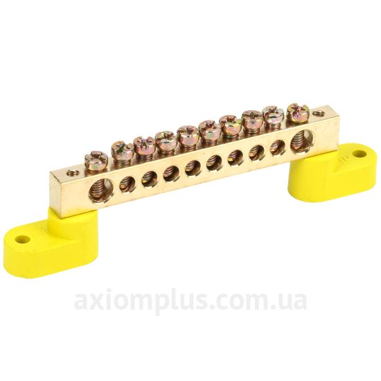 Шина (PE) IEK ШНИ-8х12-10-У2-Ж YNN10-812-10C2-K05 125А (10 контактов) (желтый цвет) фото