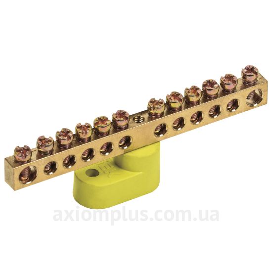 Шина (PE) IEK ШНИ-6х9-12-У1-Ж YNN10-69-12C1-K05 100А (12 контактов) (желтый цвет) фото