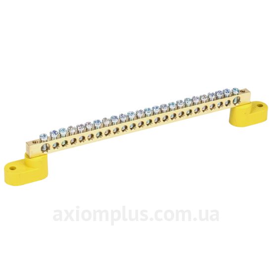 Фото шина (PE) IEK ШНІ-6х9-24-У2-Ж YNN10-69-24C2-K05 100А (24 контакта) (жовтий колір)