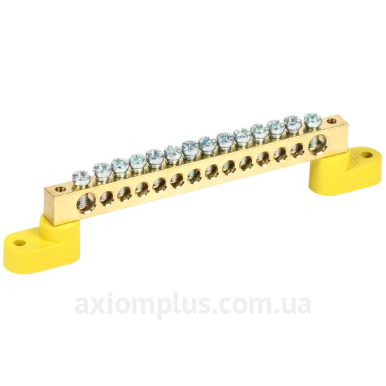 Шина (PE) IEK ШНИ-8х12-14-У2-Ж YNN10-812-14C2-K05 125А (14 контактов) (желтый цвет) фото