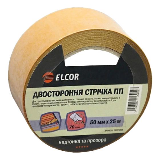 Изолента прозрачного цвета Elcor (40206764)