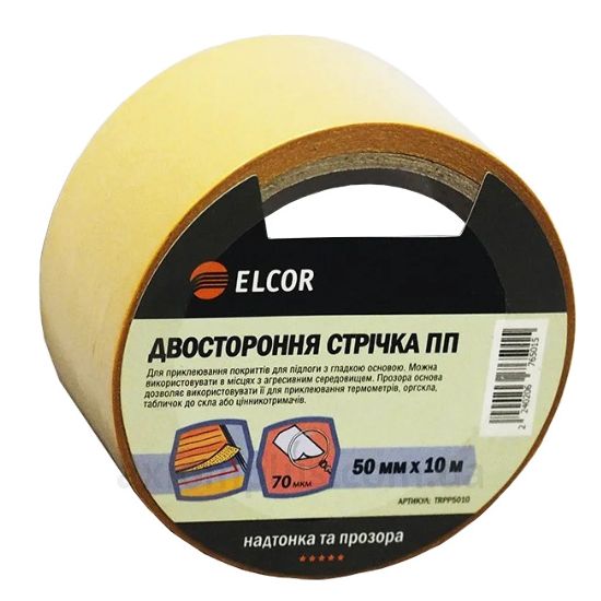 Ізоляційна стрічка прозорого кольору Elcor (40206765)