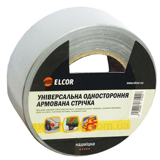 Изолента серого цвета Elcor UNTPL5010 (40206769)