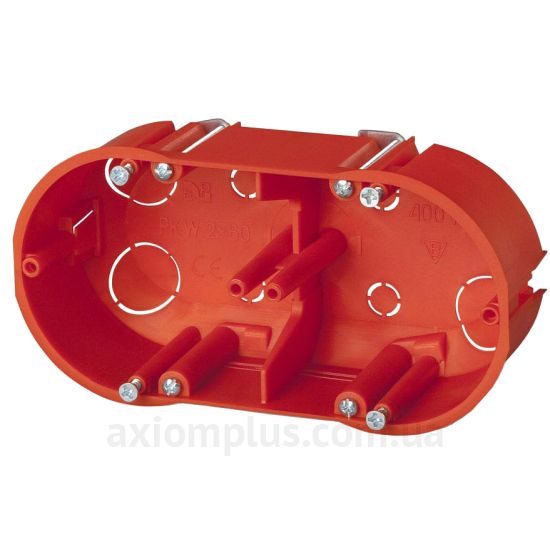 Червоний підрозетник Elektro-Plast РК-2х60 К-G 250V (0210-00)