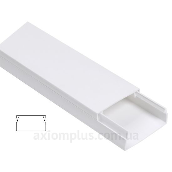 Настенный кабель канал 100ммх40мм белого цвета производства IEK (CKK11-100-040-1-K01) фото