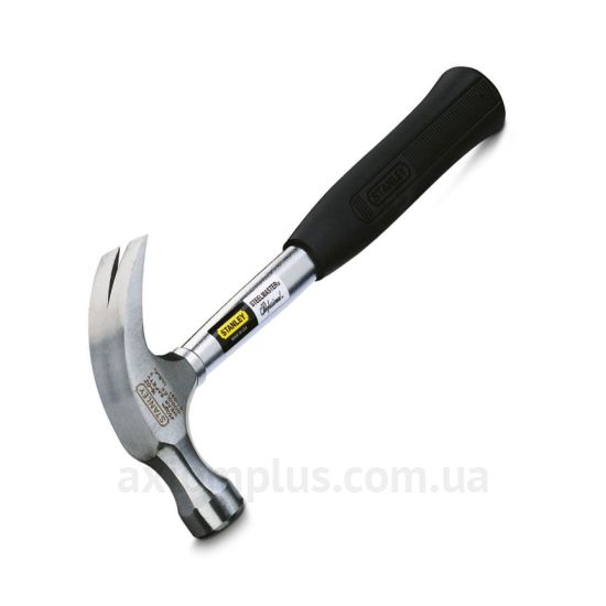 Молоток чорного кольору з обгумовананою рукояткою 337мм Stanley Steelmaster Curve Claw