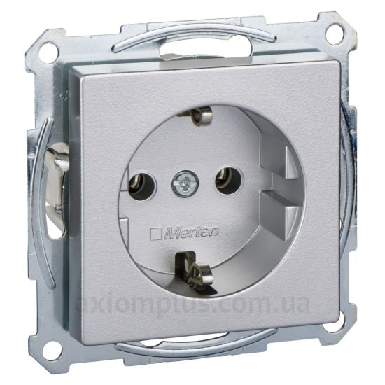 Зображення Schneider Electric серії Merten System M-Elegance MTN2301-0460 алюмінієвого кольору