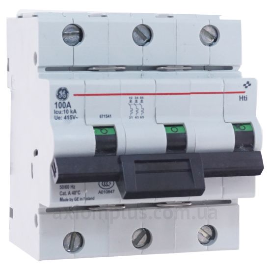 Изображение General Electric Hti 103 3P 100A C 10kA (671541)