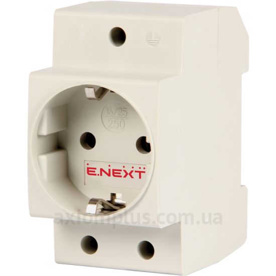 Фото E.Next e.socket.pro.din.tms білого кольору