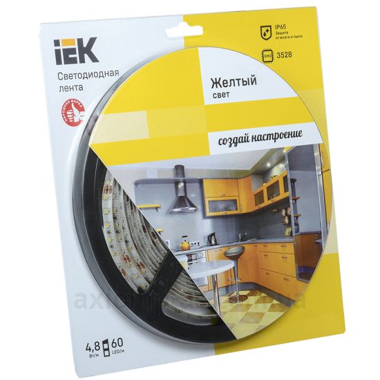 Фото IEK LSR-3528Y60-4.8-IP65-12V