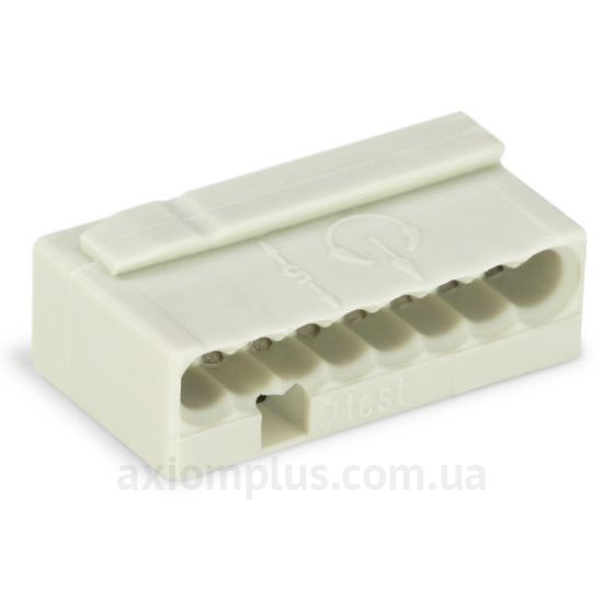 243-308 Wago світло сірого кольору (на 8 контактів) (S <sub>дроту</sub> до 0,75мм²) , I<sub>n</sub>=6А