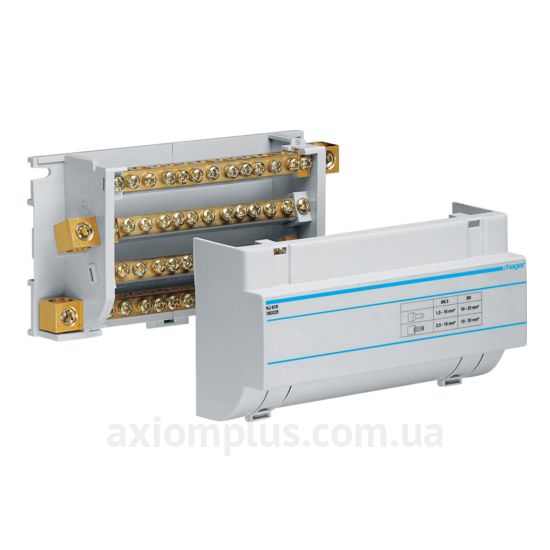 KJ01D Hager білого кольору (на 15 контактів) (S <sub>дроту</sub> до 35мм²) , I<sub>n</sub>=160А