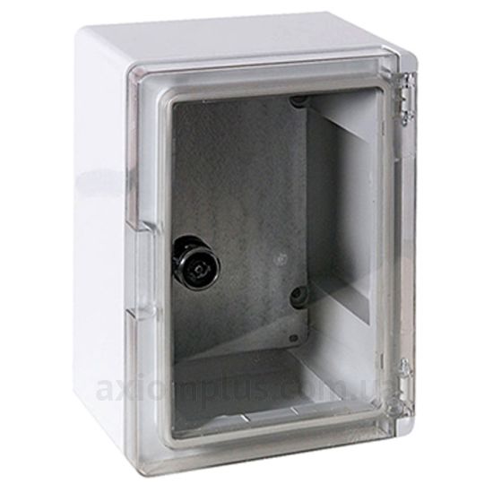Фото сірий монтажний бокс E.Next e.plbox e.plbox.210.280.130.tr розмір 280х210х130мм