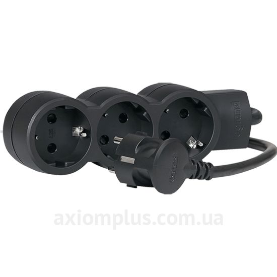 Трехместный удлинитель Legrand (695010) 3x2к+З (1,5м) черный 695010 фото