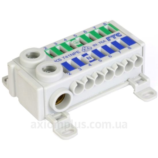KS 741NPE FTG серого цвета (на 16 контактов) (сечение до 25мм²) , I<sub>n</sub>=76А