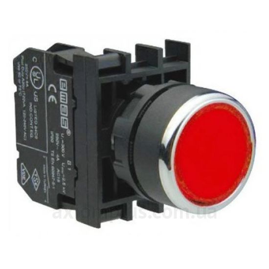 Кнопка EMAS (B100DK) красного цвета