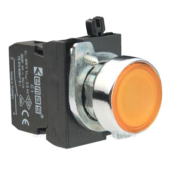 Кнопка EMAS (CM100DS) жовтого кольору